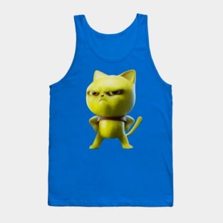 Lemon Cat-Color Sketch Tank Top